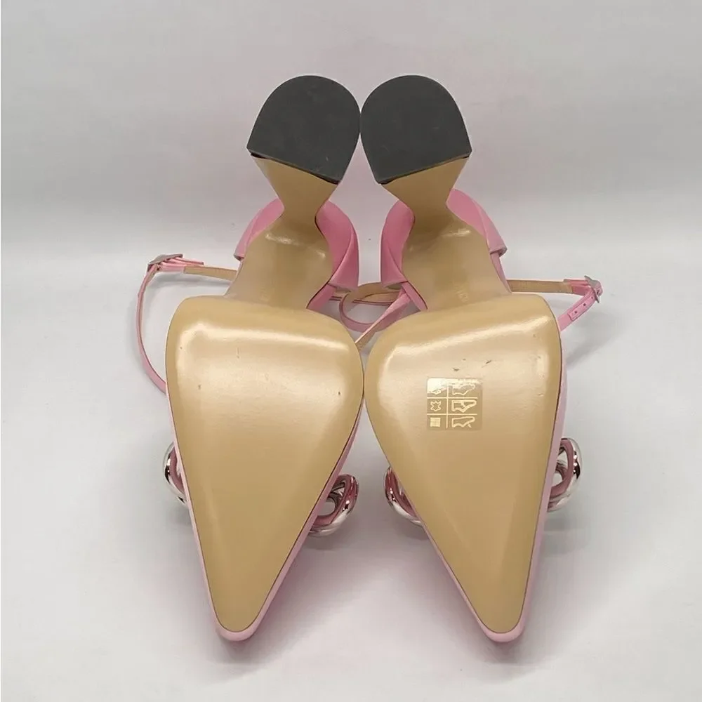 Mach & Mach Double Bow Satin Platform Pumps size 38